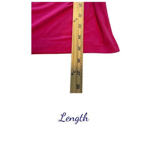 Liz Claiborne Tank Top Womens Size Large Cheerful Pink Flattering Front Wrap NWT - Picture 5 of 5